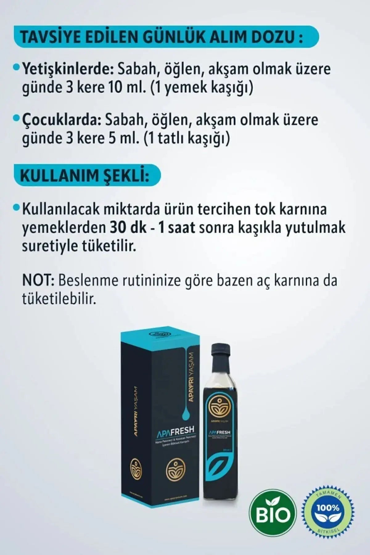 Kronik Öksürük, Alerjik Rinit, Astım, Koah, Boğaz Ağrısı İçin Bio Şurup Apayrı Yaşam