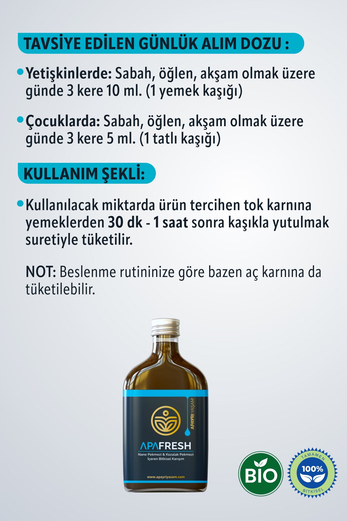 %100 Bitkisel Kür Seti  (APAİXİRİUM-APAFRESH)