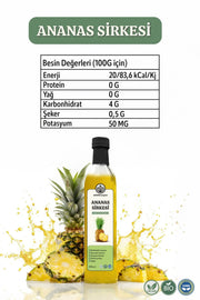 Ananas Sirkesi Doğal Fermantasyon Özel Üretim 500 ml Apayrı Yaşam
